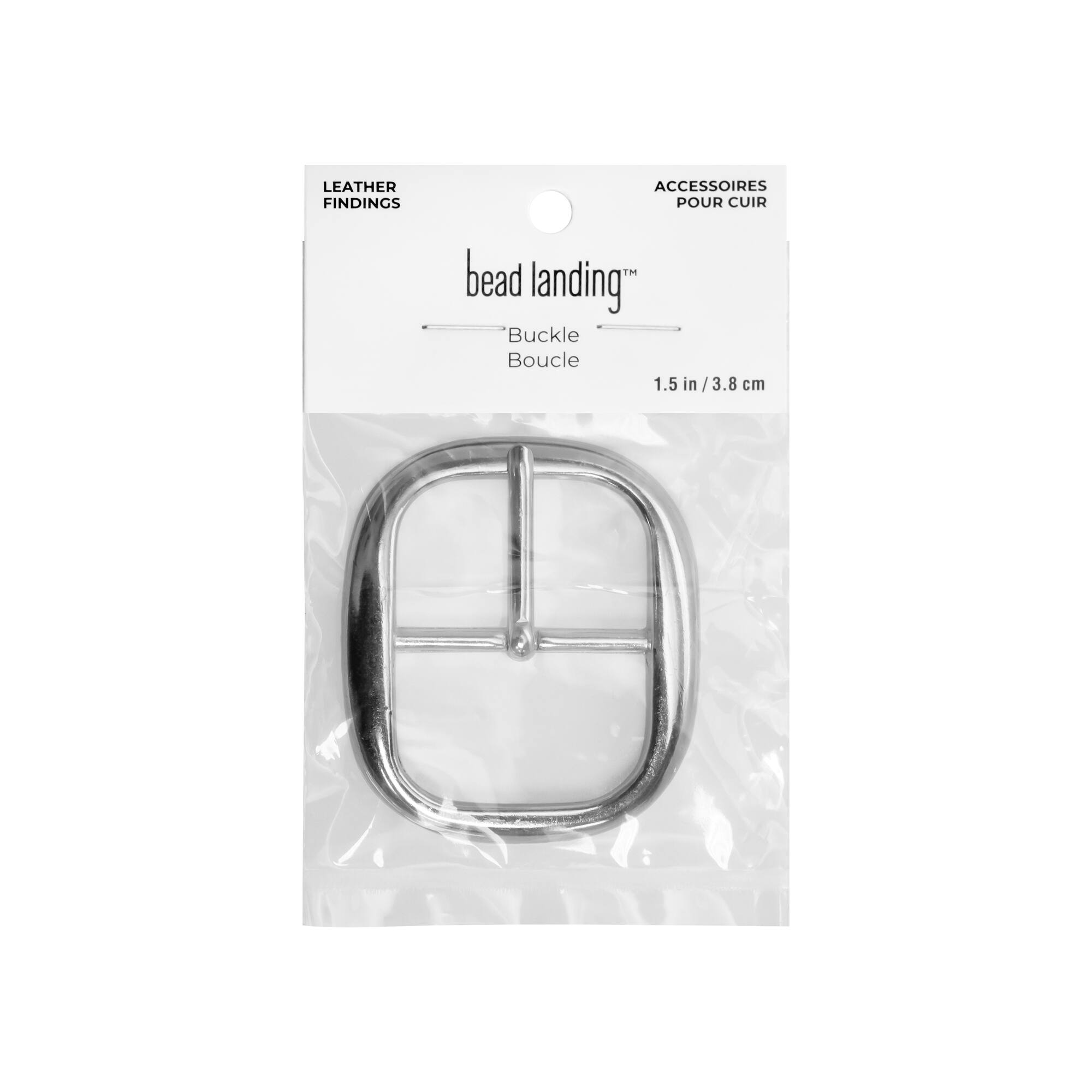 1.5" Rhodium Buckle by Bead Landing™